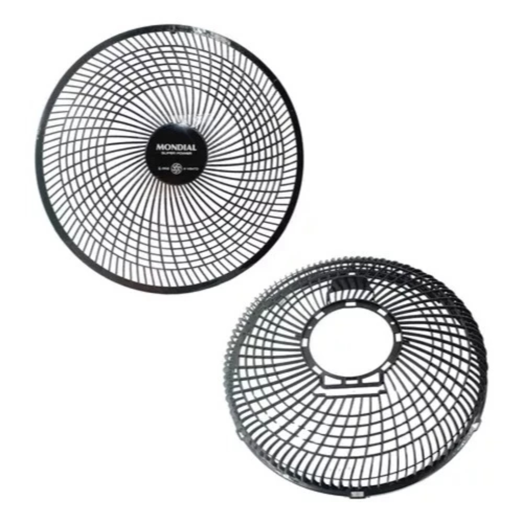 Grade Dianteira + Traseira Ventilador Mondial 6 PÁS + Capa do Motor Mondial Original