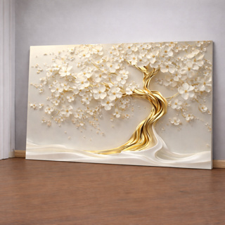 Quadro Decorativo 110x80cm Árvore da Vida em Flores 3D Sala Quarto Hall de Entrada em Oferta na Shopee