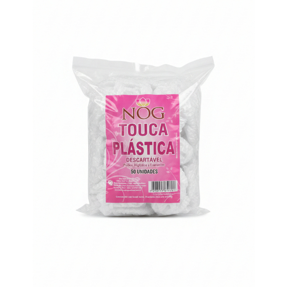 KIT 50 TOUCAS PLÁSTICAS DESCARTÁVEIS NOG- PROTEÇÃO E HIGIENE PREMIUM!