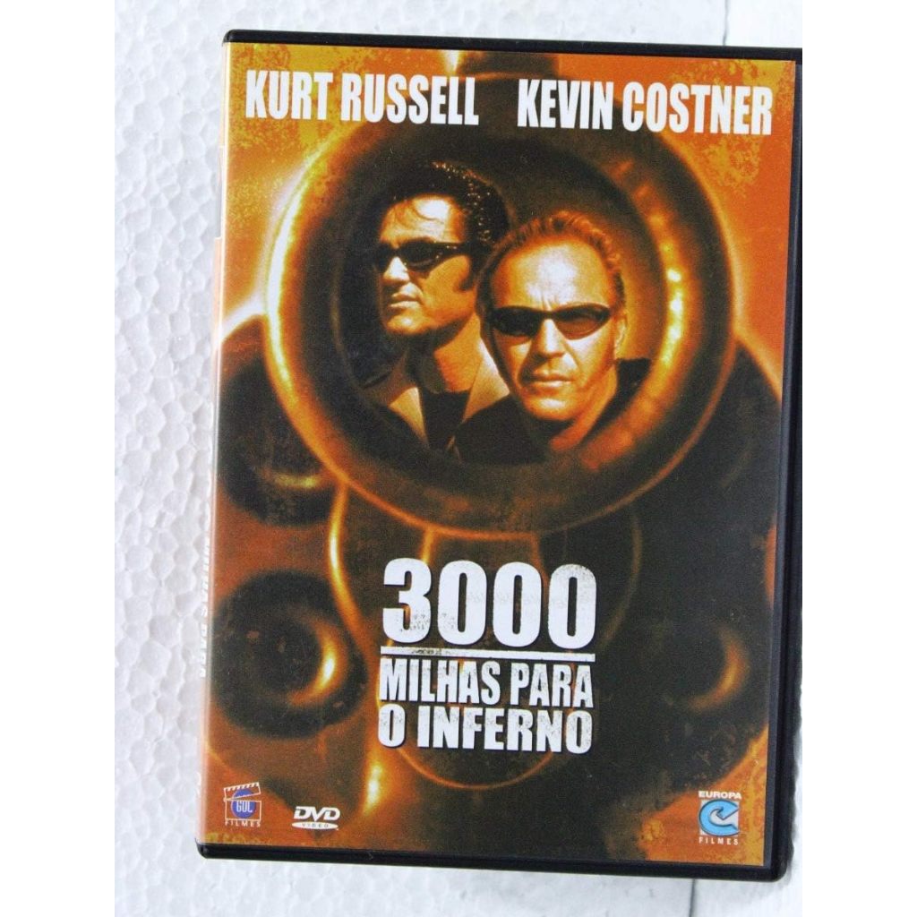 DVD 3.000 Milhas para o Inferno (Kurt Russell e Kevin Costner)