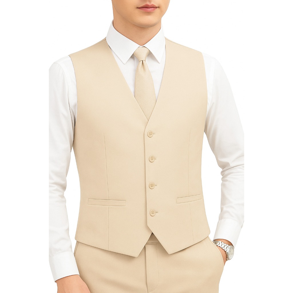 Colete Social Masculino Slim em Oxford Premium | Ajustável, Elegante, Várias Cores
