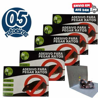 Kit 05 ou 08 Ratoeira Adesiva Pega Cola Super Forte e Sem Veneno em Oferta na Shopee