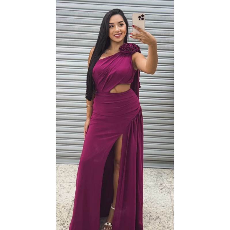 vestido de festa elegante madrinhas:: convidados:: formaturas 091 em Oferta na Shopee