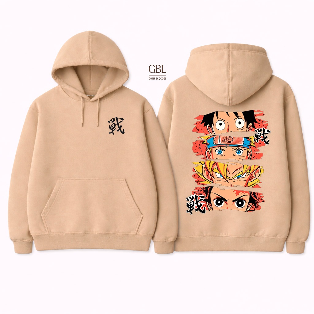 Moletom Canguru Animes Capuz e Bolso Flanelado Unissex Masculino Feminino Blusa De Frio em Oferta na Shopee