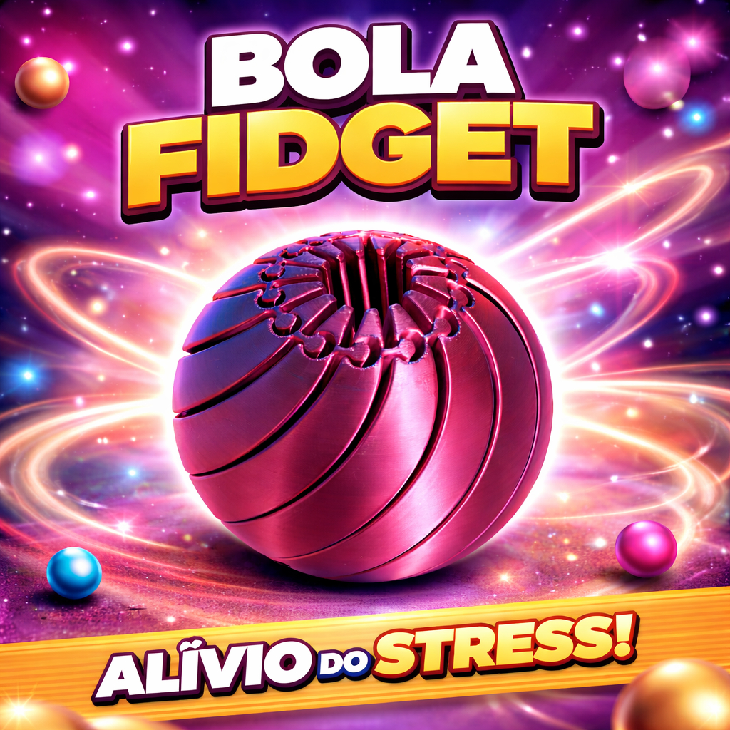 Bola Fidget Anti Stress Infinita 3D | Brinquedo Sensorial Ansiedade Relaxante Desktop Toy