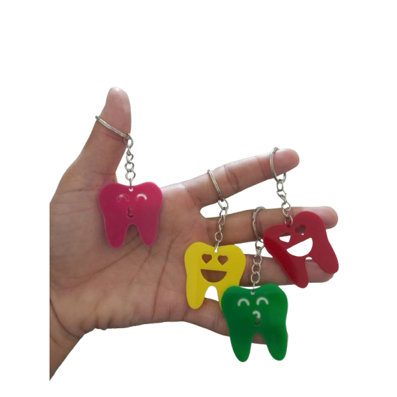 CHAVEIRO DENTINHO EMOJI COM 6