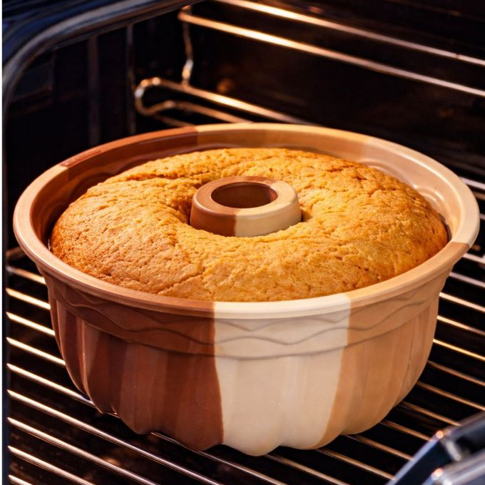 Assadeira Forma de Silicone Grande para Bolo Forno Air Fryer - Antiaderente |4074| Lançamento