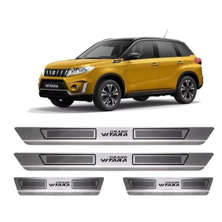 Soleira De Porta Aço Inox Suzuki Grand Vitara Sofiscar Sl104
