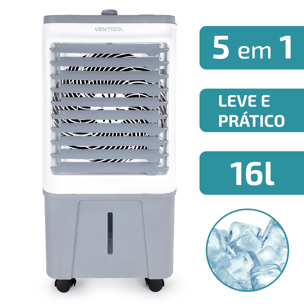 Climatizador Ventisol CLIN 16 16L 127V/220V 3 Velocidades 130W 3 em 1 Área 20m² Branco