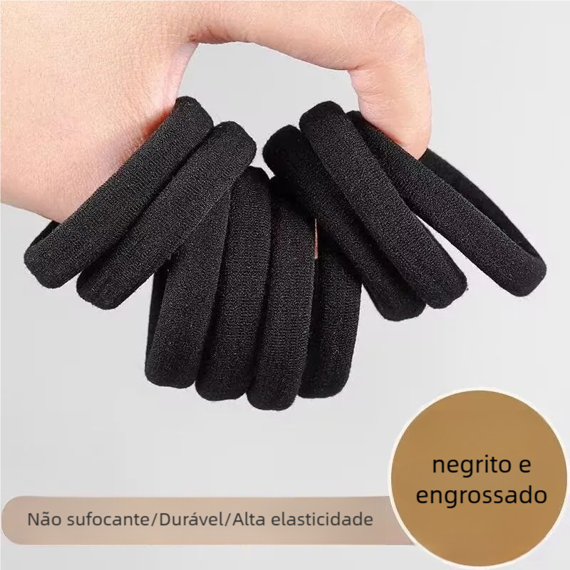 100 Unidades Elástico Xuxinha/Rabicó Colorido - Para Adulto e Infantil, Uso Diário em Oferta na Shopee