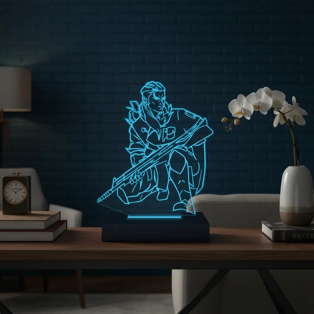 Luminária Led 3d | Sova Valorant  | Abajur em Oferta na Shopee