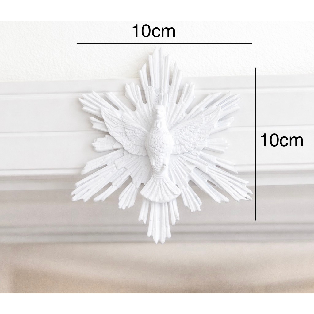 Imagem Divino Espírito Santo Decorativo de Parede 🕊️ Imagem Religiosa com Acabamento Premium | Decoração Católica