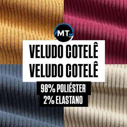 2 Metros Tecido Veludo Cotele Ou Corduroy X 1,50 Mts Largura
