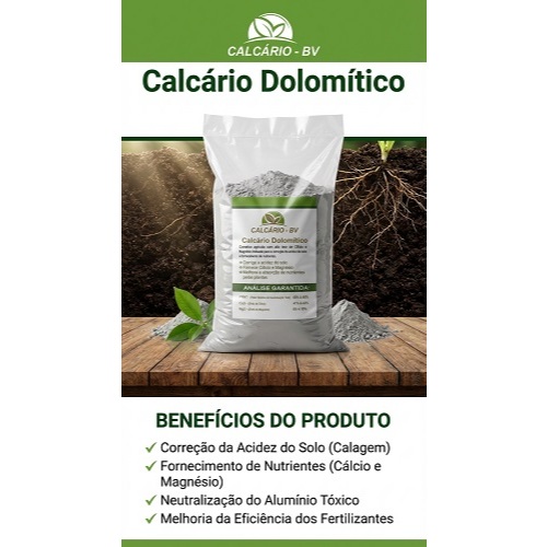 Calcário Dolomítico Corretivo De Solo E pH - Nutrição Com Cálcio E Magnésio Para Plantas E Gramados em Oferta na Shopee