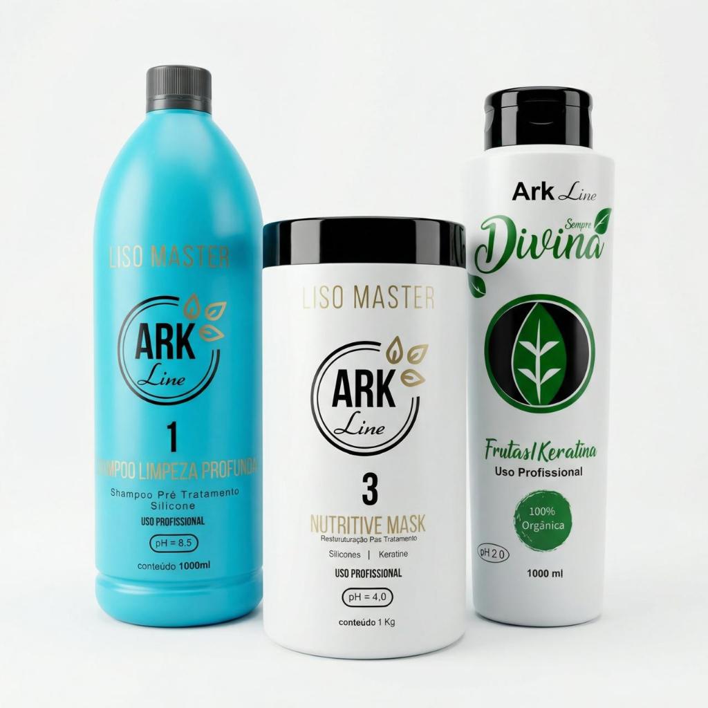 Kit Progressiva Sempre Divina Orgânica 1L – Sem Formol | Liso Natural, Brilho e Maciez Profissional
