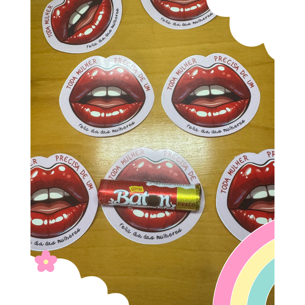 Card Dia das Mulheres – Porta Chocolate Baton