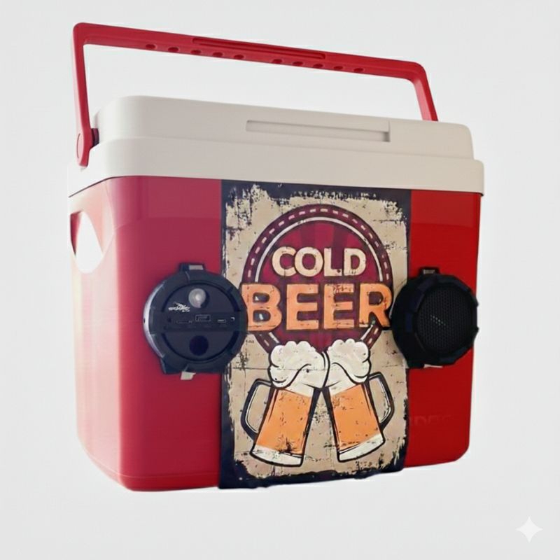 Caixa Térmica Cooler Personalizada Com Som 32L