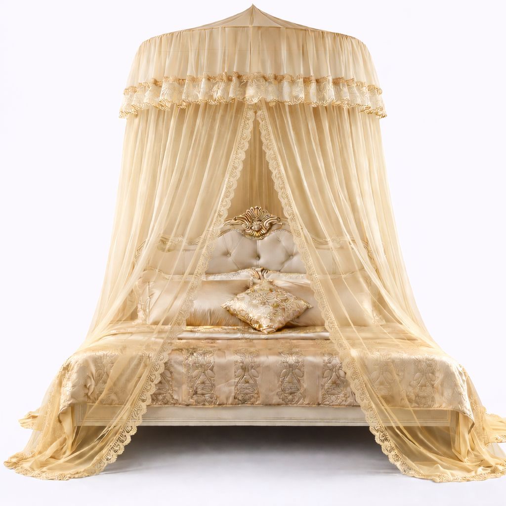 Mosquiteiro Indiano de Teto Casal Gigante Box/queen/king Com Abertura Lateral 14 Metros em Oferta na Shopee