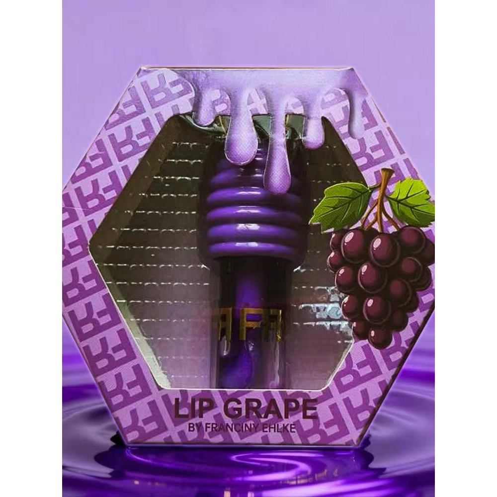 Gloss Labial Fran by Franciny Ehlke LipHoney 5G Hidratante Protetor Chaveiro Lançamento ( Gloss Uva) )