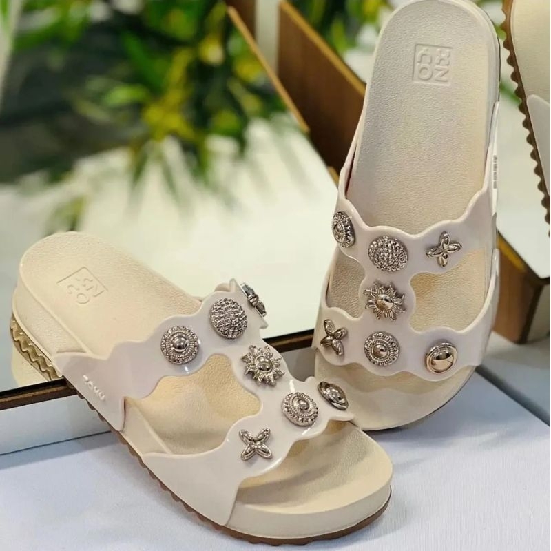 Sandalia Papete Zaxy Charms flatform Provad'agua Lançamento Original Nuvem Confortável Tendência
