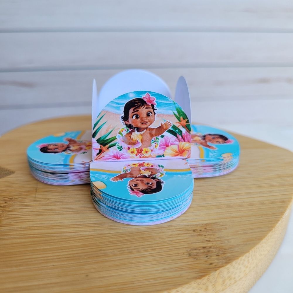 100 Forminhas Personalizadas para Festa | MOANA BABY MESCLADA | Destaque Seus Doces com Sofisticação — imagem 2 de 2