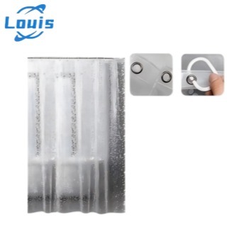 Louis Kit Cortina Box Banheiro Seixos / Cubo 3D + Varão Suporte Extensivel - Com vários formatos disponíveis em Oferta na Shopee