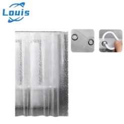 Louis Kit Cortina Box Banheiro Seixos / Cubo 3D + Varão Suporte Extensivel - Com vários formatos disponíveis