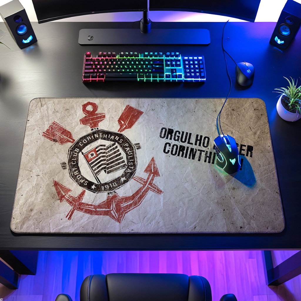 Mouse Pad Estampa de Time – Design Esportivo | Tamanho Grande