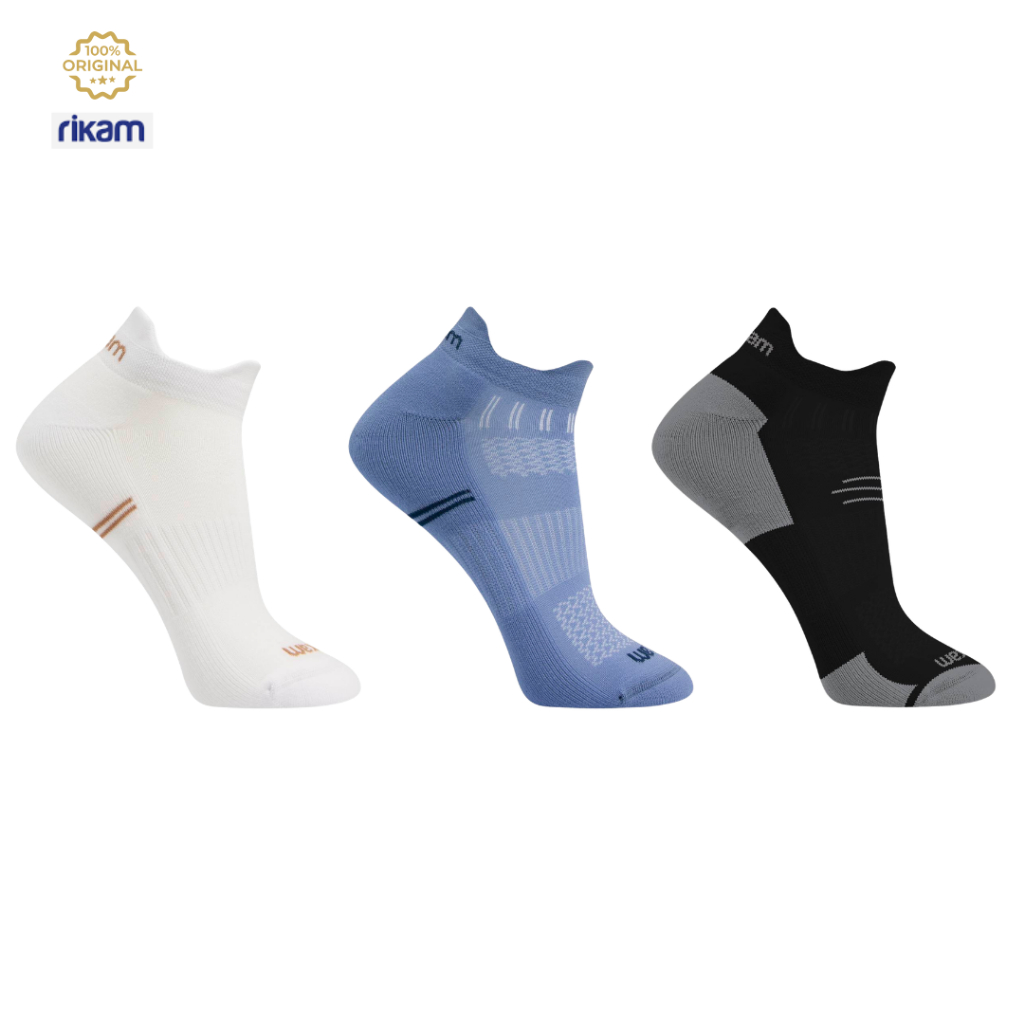 Kit 3 Meia Invisível Poliamida Bicolor 2 Proteções Masculina Rikam em Oferta na Shopee