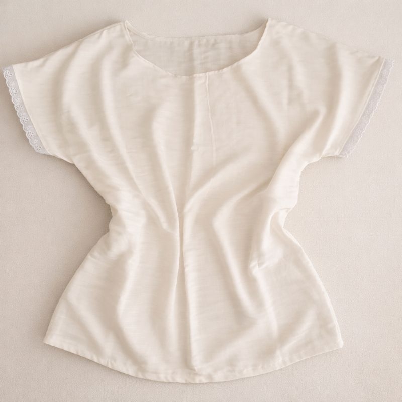 Camisu Blusinha feminino branco off white umbanda candomblé roupa de santo bordado inglês premium