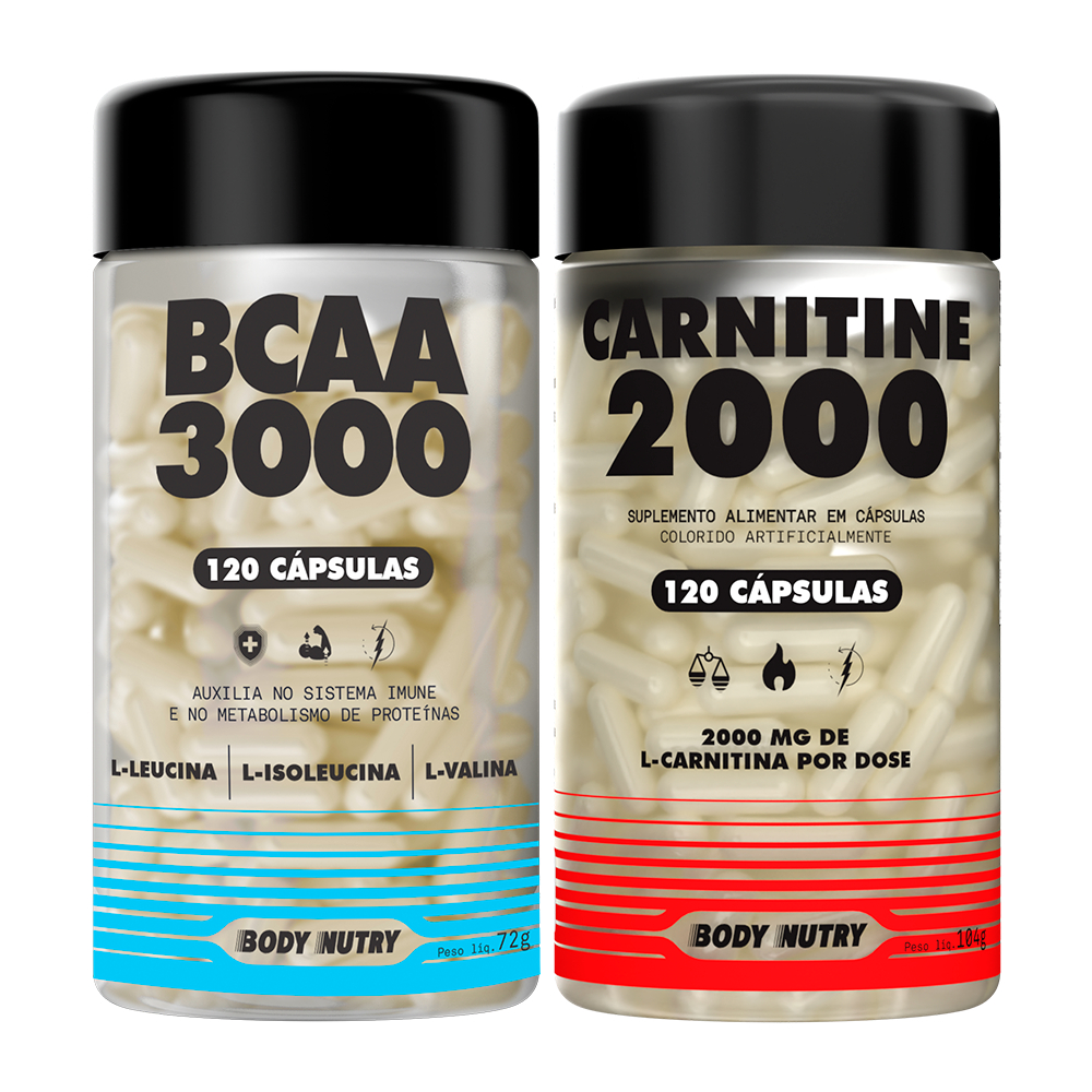 Kit Performance - Carnitina 120 Cápsulas BN + BCAA 3000 (120 cáps)