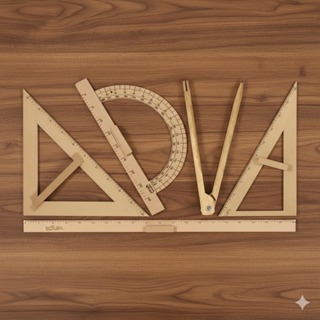 Kit Geométrico Mdf 5 Pçs - Compasso Quadro Verde - Esquadro Transferidor Regua em Oferta na Shopee