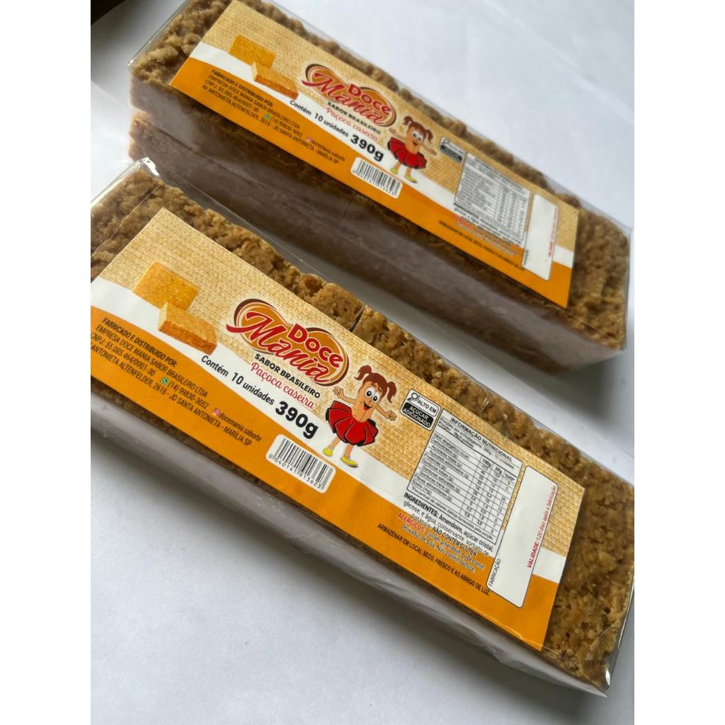 PAÇOCA DE BARRA - COMBO 2 UND DE 390G- Mais amendoim, menos açúcar em Oferta na Shopee