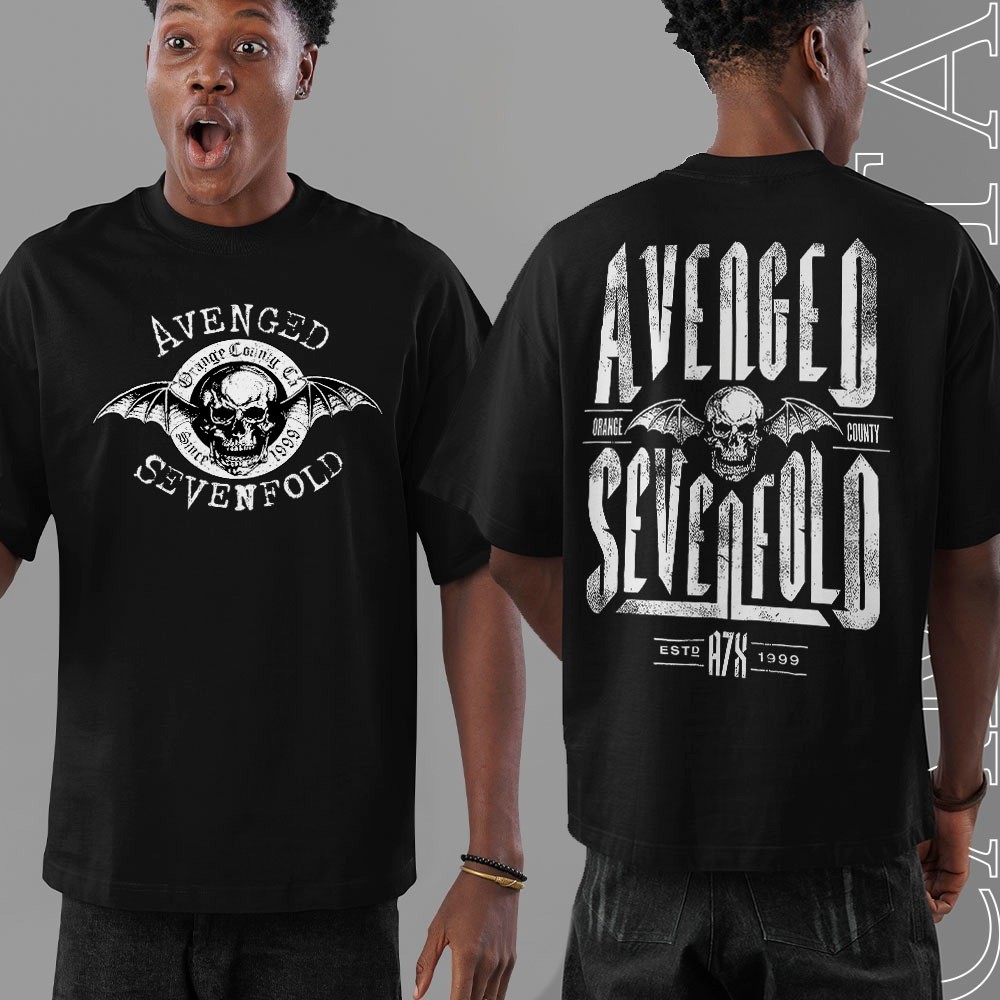 Camiseta Oversized Streetwear 100% Algodão Banda Rock Avenged Sevenfold Since 1999