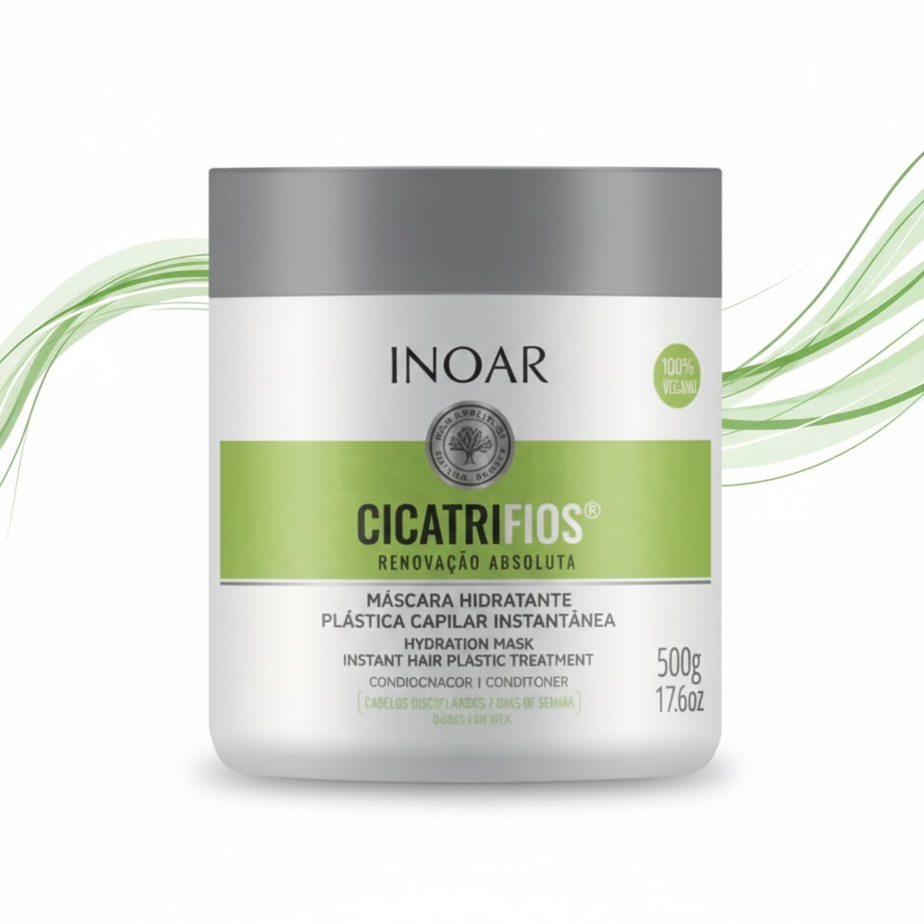MÁSCARA CICATRIFIOS RENOVAÇAO ABSOLUTA INOAR 500G. em Oferta na Shopee