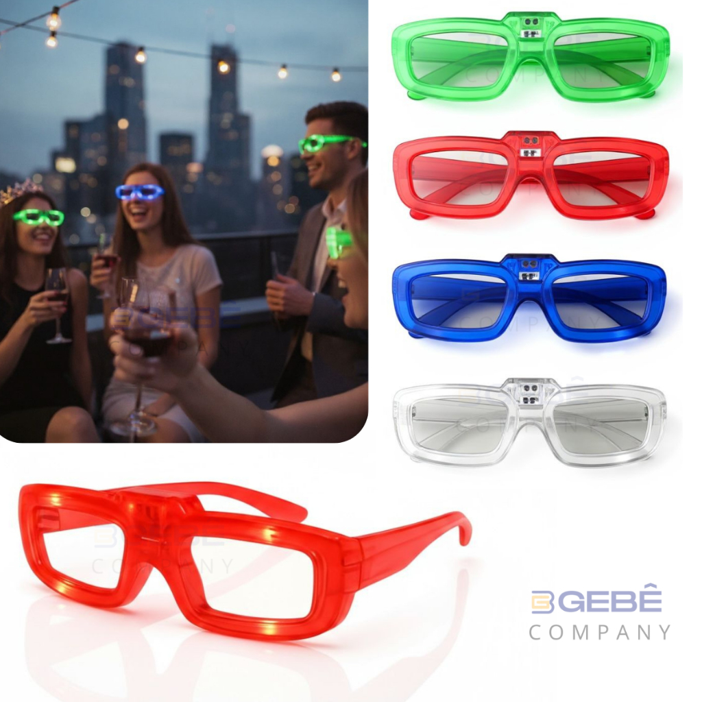 Kit  6 - 12 Óculos Neon Colorido Festas Casamento Raves Balada em Oferta na Shopee