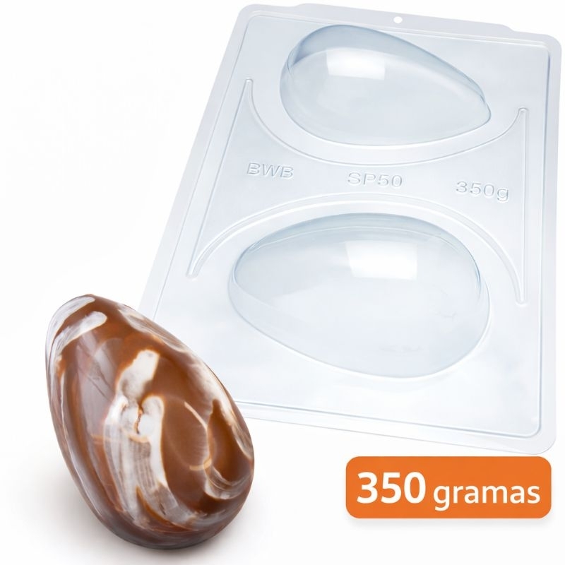 10 forma de plástico para ovos de pascoa de 50g a 500g