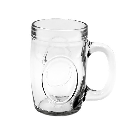 CANECA VIDRO GROSSO 350 ML, COPO, CANECO, BARRIL, CHOPP, SUCO, REFRESCO, AGUA, LEITE, BEBIDAS, BAR, RESTAURANTE, CHOPERI