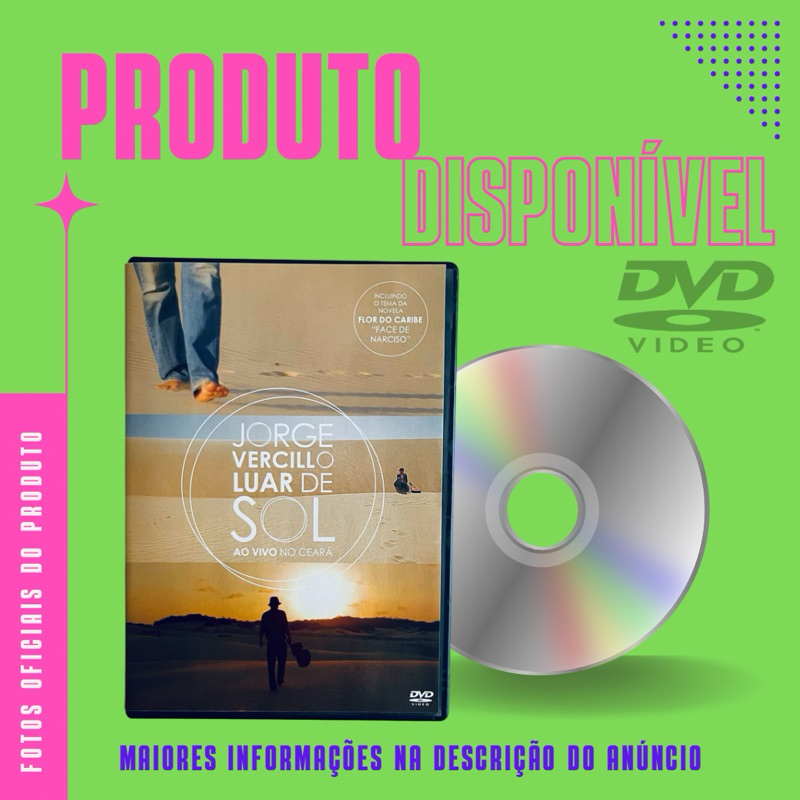 DVD JORGE VERCILLO - LUAR DE SOL (Part. Fagner)