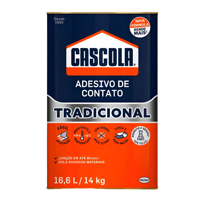 Cascola Contato Tradicioanl Sem Toluol 14Kg - Cascola em Oferta na Shopee