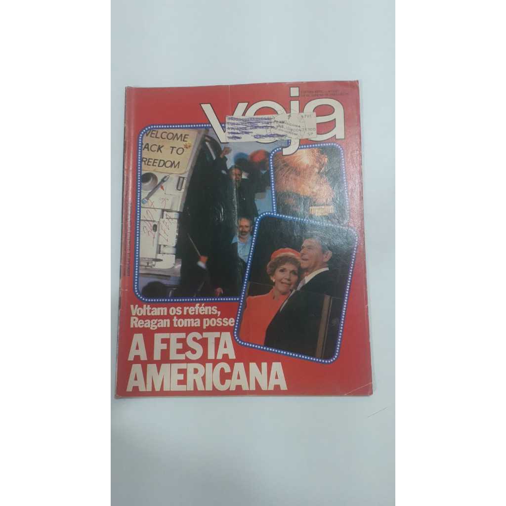 Revista Veja Política Posse Do Reagan, Walter Clark 22624