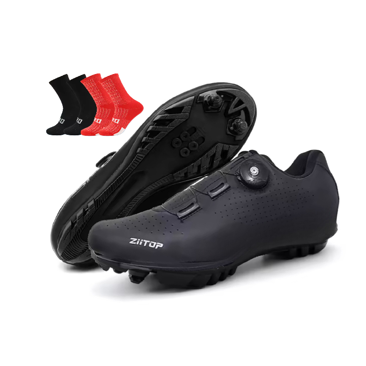 Sapatilha Ciclismo Tabulo Sistema Boa MTB Speed modelo Lançamento Sistema Boa Pedal Clip Tacos Preto