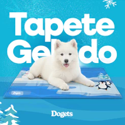Tapete Gelado Pet Refrescante 65x50cm Para o Calor Dias Quentes Cachorro Gato Tamanho P