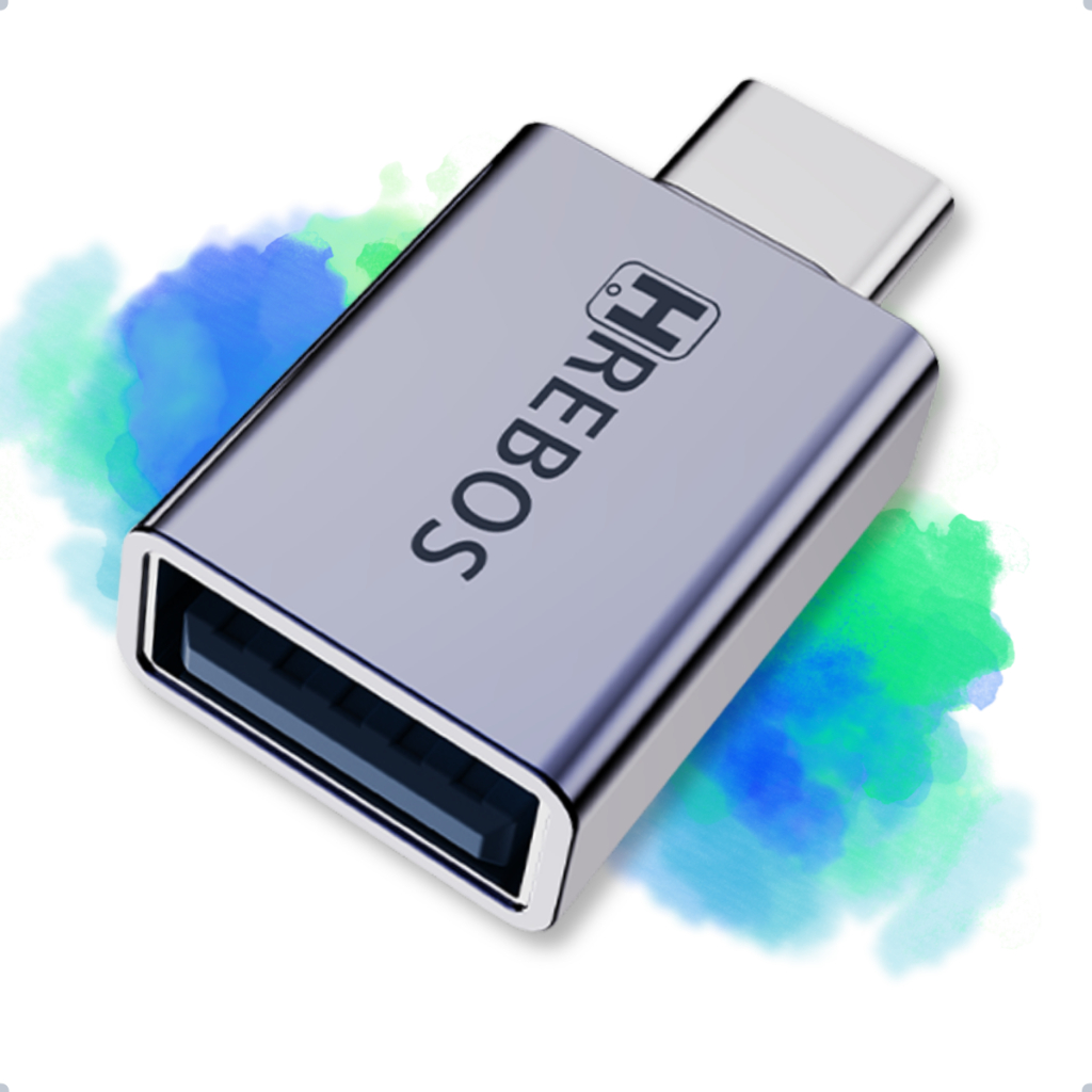 Adaptador OTG 3.0 Conector Tipo-C Macho x USB Fêmea Conversor - Carregamento e Transmissão de Dados