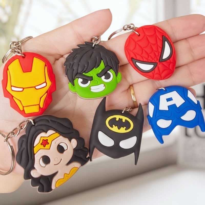 10/20/30 Lembrancinhas Super Heróis Chaveiros Festa Infantil Aniversário Hulk Homem Aranha Batman Homem de Ferro