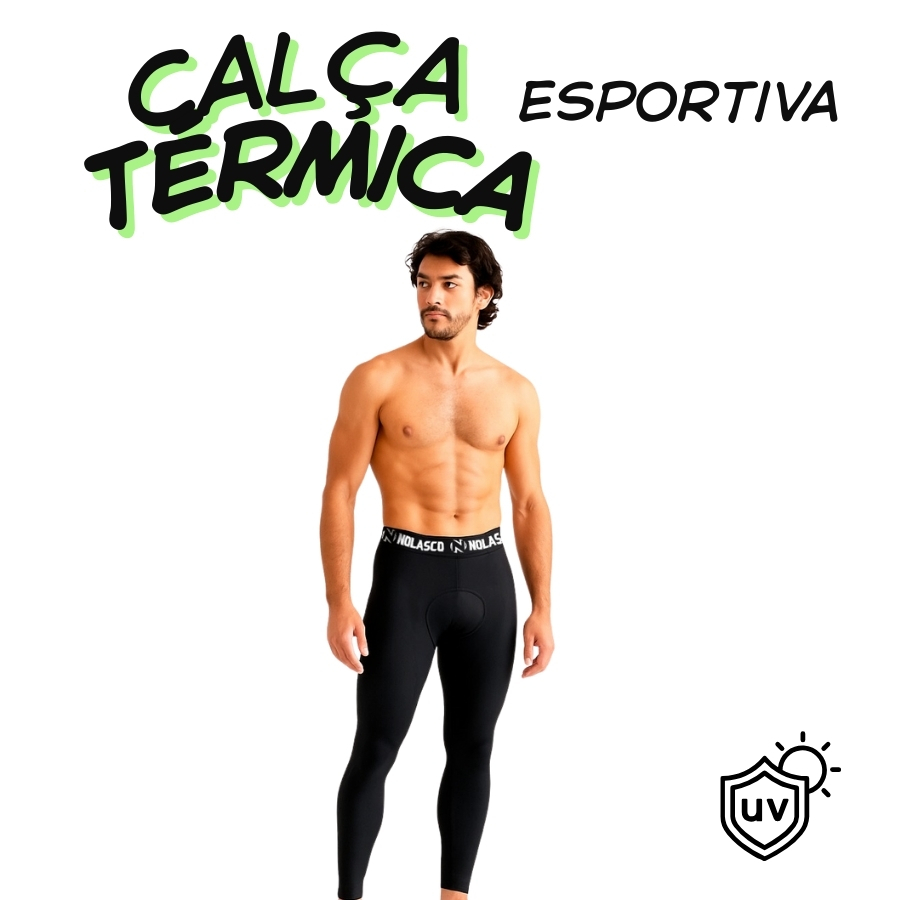 Calça Térmica Segunda Pele com Proteção UV50+ para Atividades ao Ar Livre