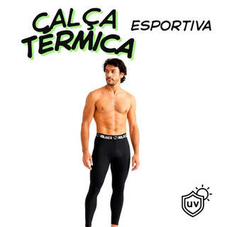 Calça Térmica Segunda Pele com Proteção UV50+ para Atividades ao Ar Livre