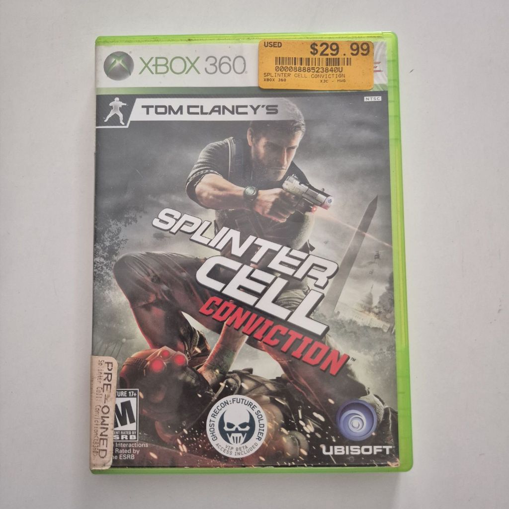 Splinter Cell Conviction Xbox 360 Original Midia Fisica