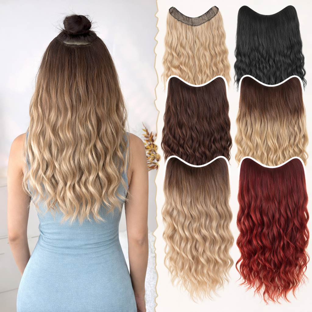 Aplique de Cabelo Tic tac Presilha Premium Extensão Mega Hair Humano Alonagamento Orgânica Ondulado Liso Encaracolado em Oferta na Shopee