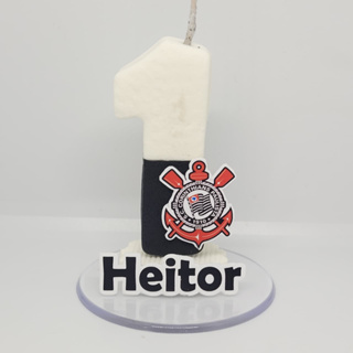 VELA PERSONALIZADA - CORINTHIANS VELA BISCUIT TIME DE FUTEBOL TIMÃO PARA ANIVERSÁRIO em Oferta na Shopee